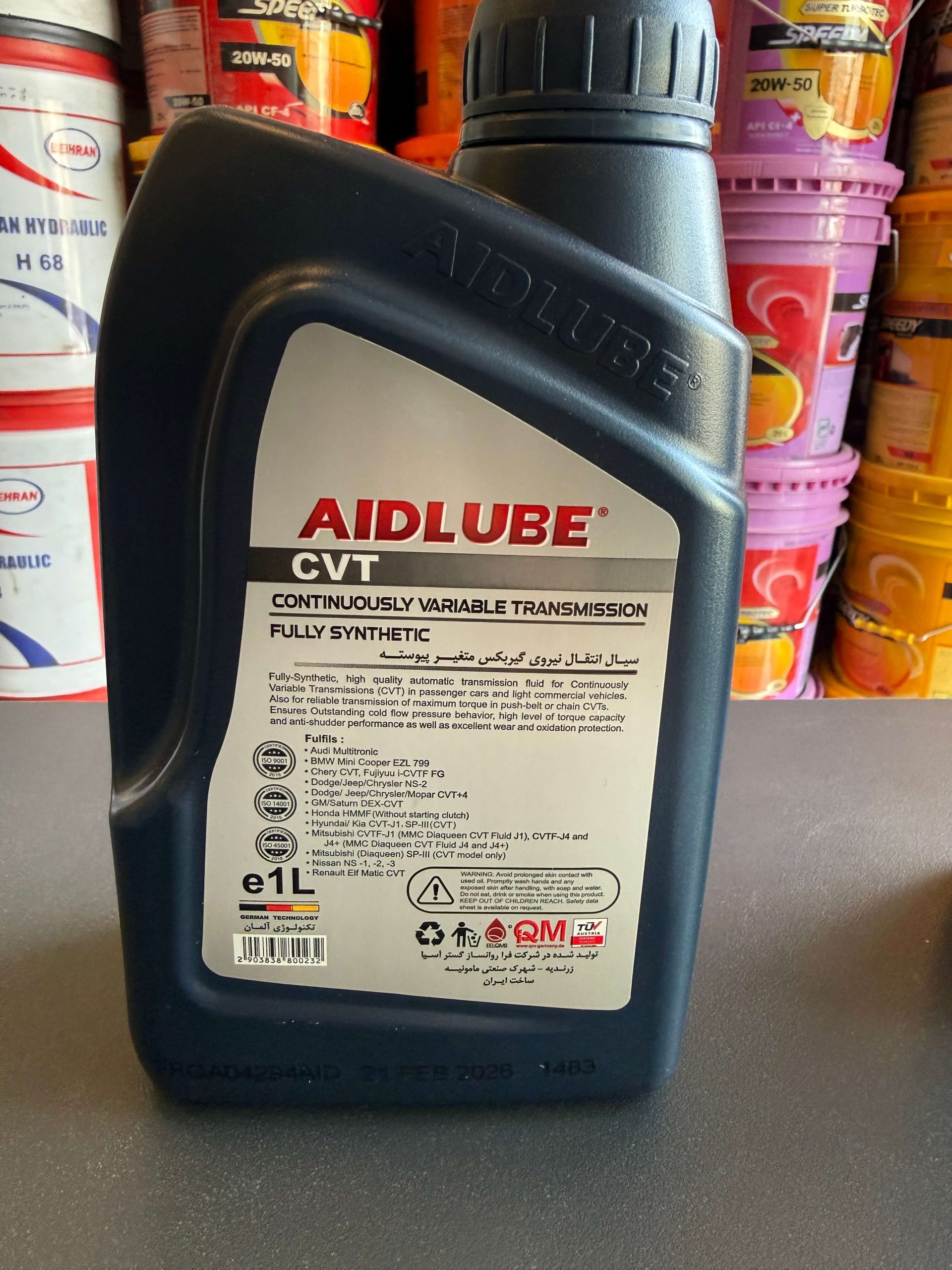 روغن گیربکس اتوماتیک 1لیتری ایدلوب AIDLUBE ATF CVT